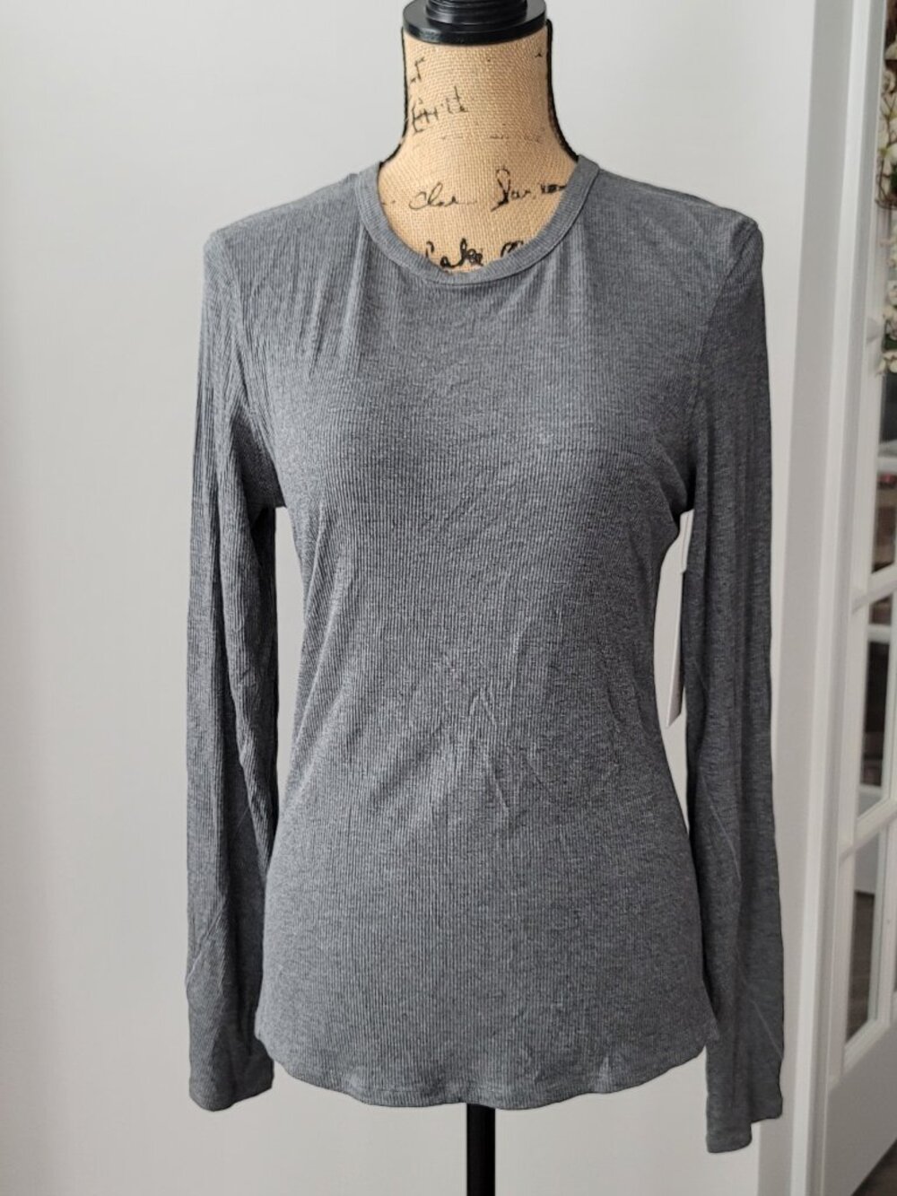 Yogalicious Heavenly Rib Liana Long Sleeve Top Sz Large Athleisure Stretch